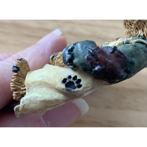 Vintage Boyd's Bear Heart Hugs and Kisses Wreath Pin Brooch Valentine's Day - Picture 8 of 8